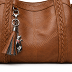 The Merritt Everyday Tote - Brown - Brown · Front detail