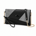 The Estelle Foldover Evening Clutch - White textured - White textured · Three-quarter